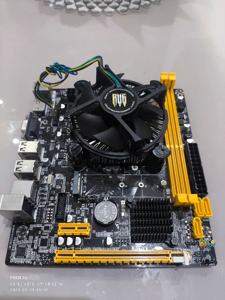 Placa mãe+ Processador i3