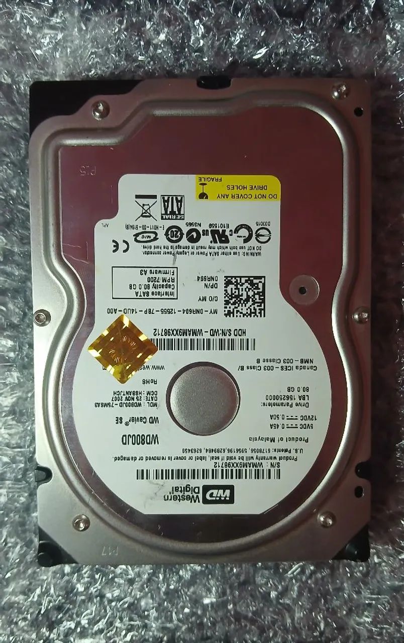 HD de 80 gigas com saúde 100% - Foto 2