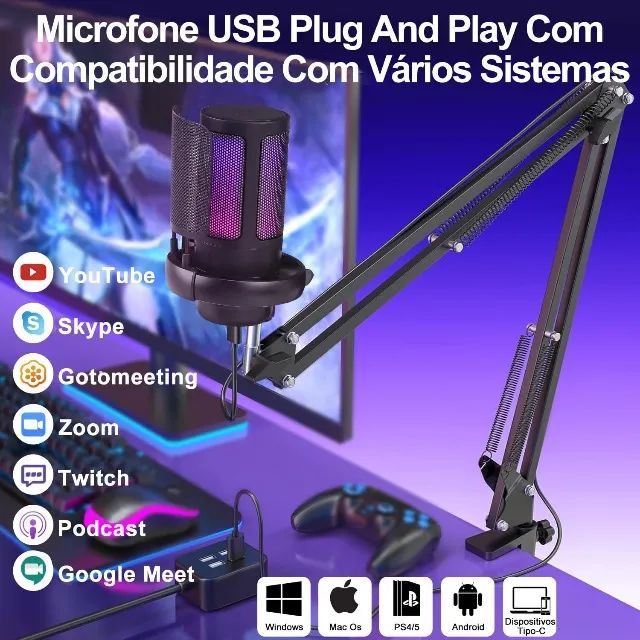 Microfone Gamer Fifine A6 - Foto 3