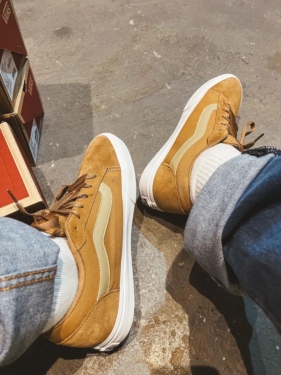 Tênis Vans caramelo 42 