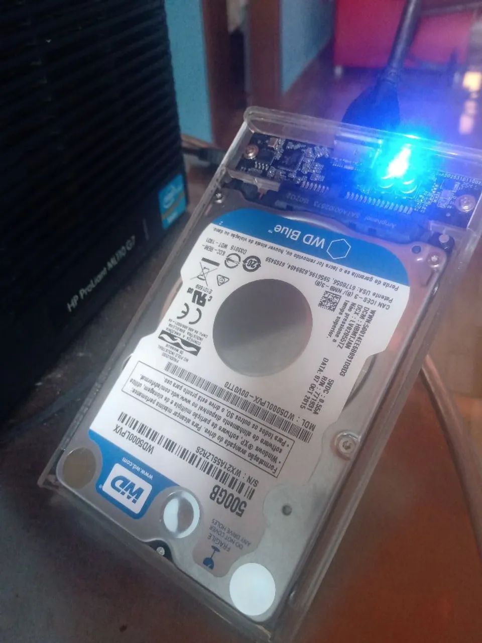 Hd 500gb de notebook saudavel