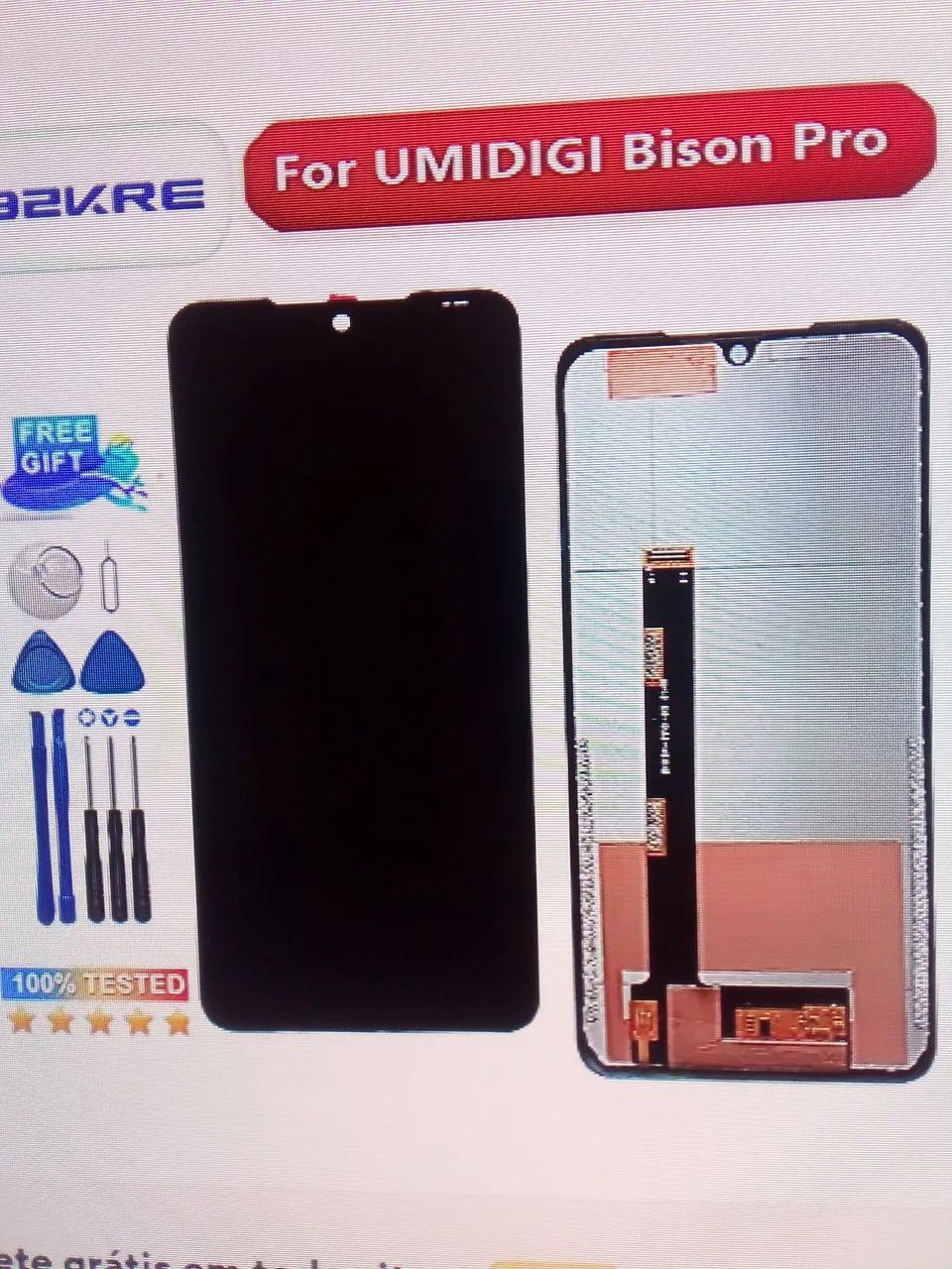Dipley celudar UMIDIGI BISON PRO