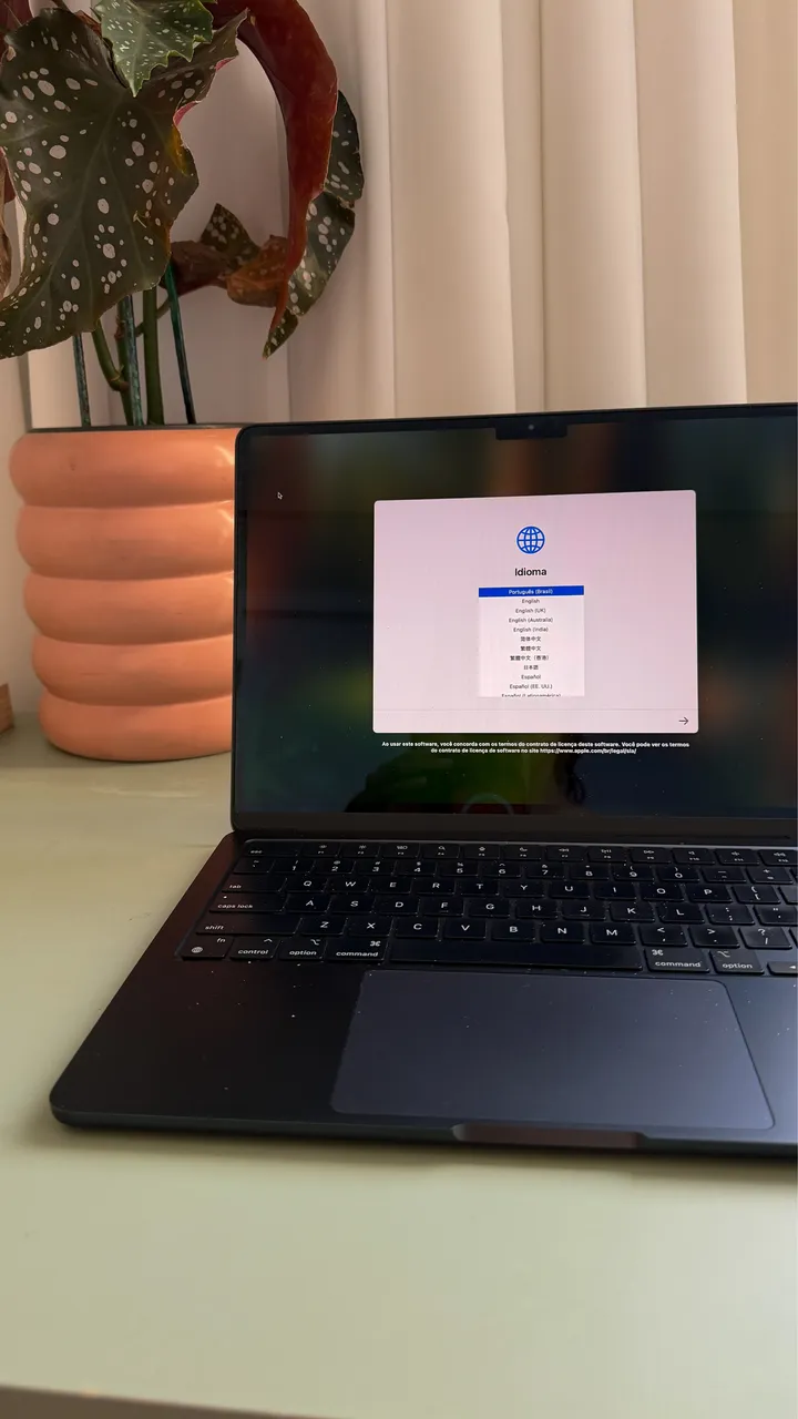 MacBook Air M2 256GB seminovo Space Grey-98% de bateria-Garantia