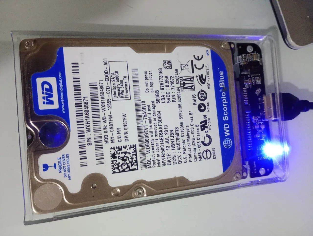 HD 500GB SATA 2.5" para Notebook | Testado | 100% Funcional - Foto 2