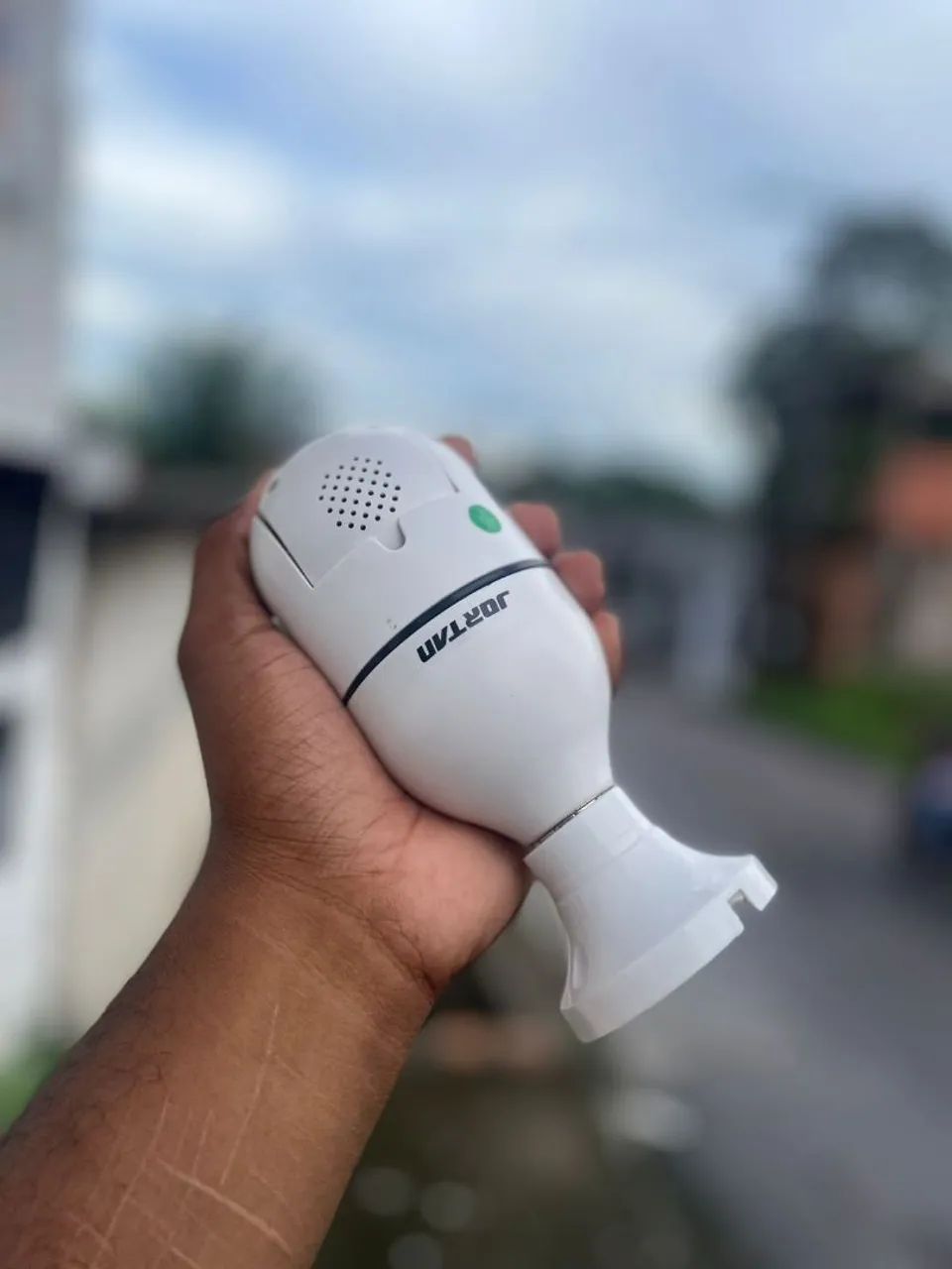 Câmera lâmpada wifi 360° - Foto 3
