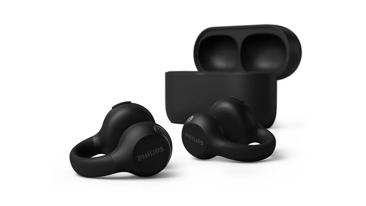 Fone Bluetooth Philips TAQ2000BK/00 TWS Open Ear Preto - Foto 3