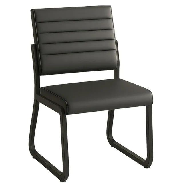 Poltrona Para Escritório Estofada Preta Conforto Ergonômico E Durabilidade 35119