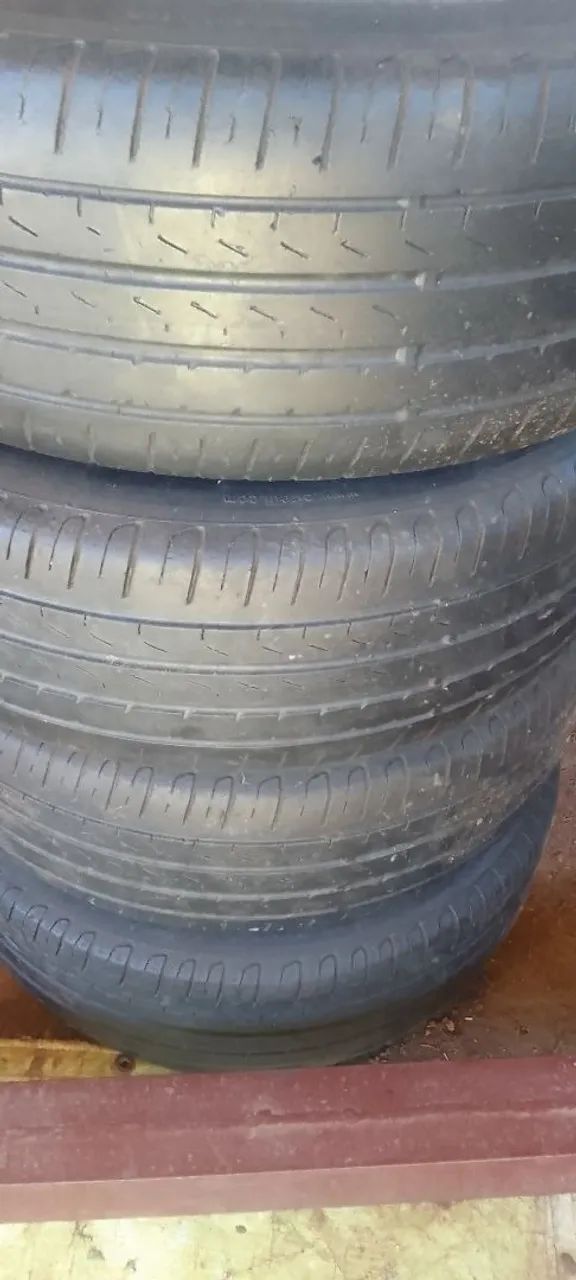 Pneus e rodas 16 5 furos 5x100 tava no Corolla  - Foto 2