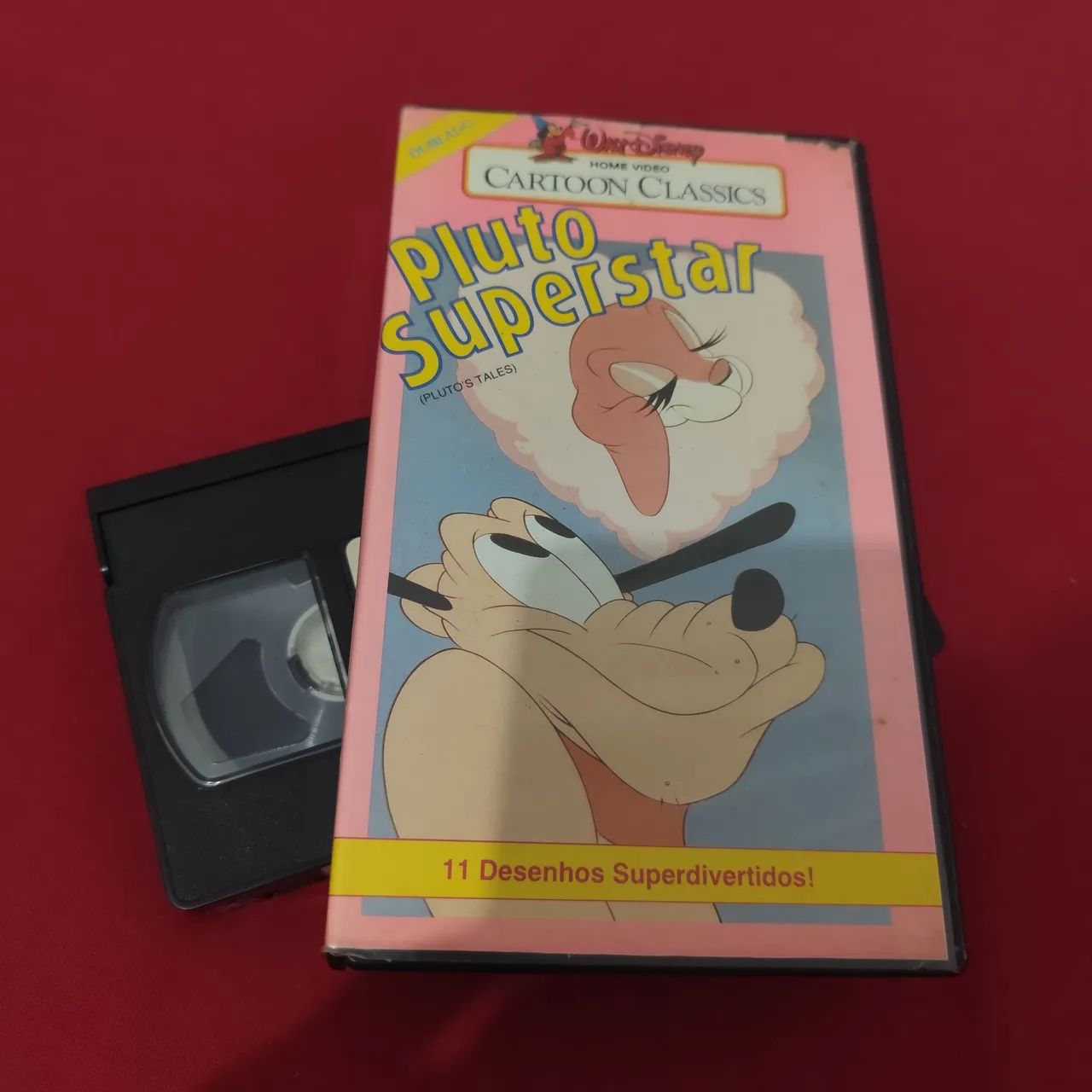 VHS Pluto Superstar - Walt Disney Home Vídeo - Cartoon Classics