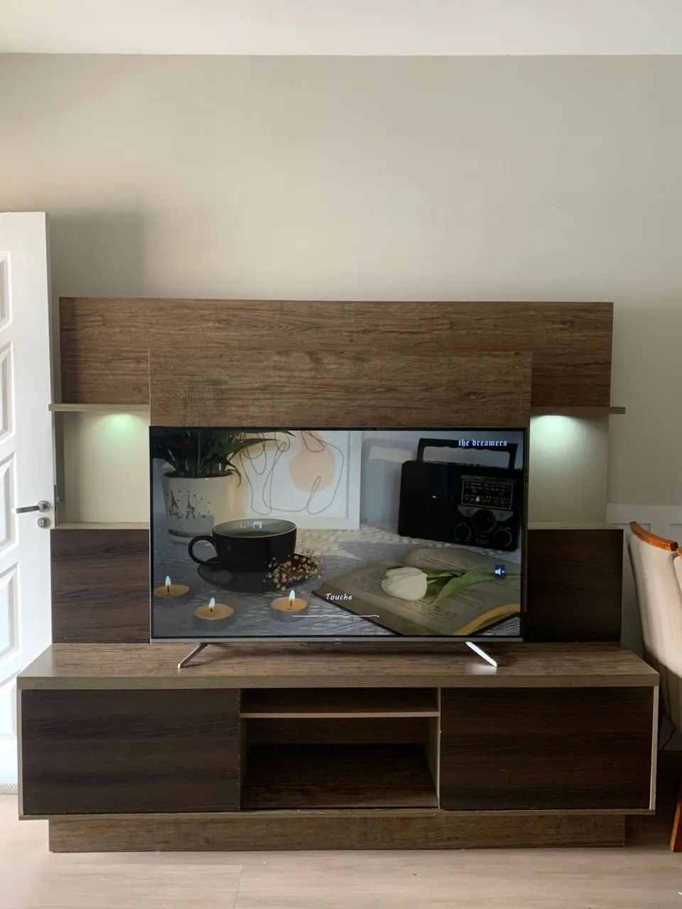 Estante para TV com LED - Excelente estado