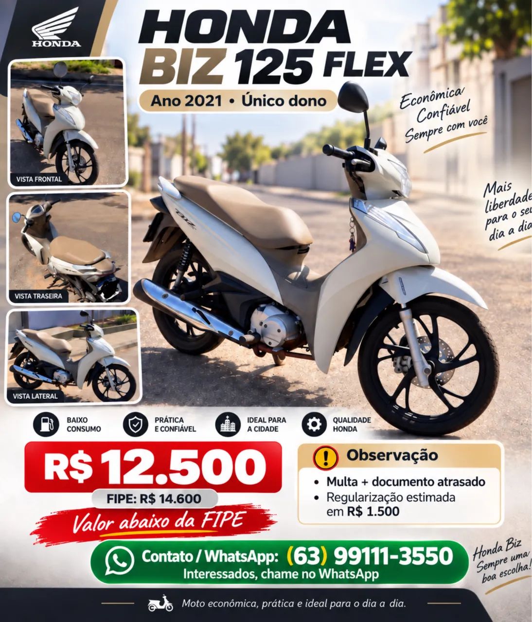 Biz 125 flex 2021 QUITADA