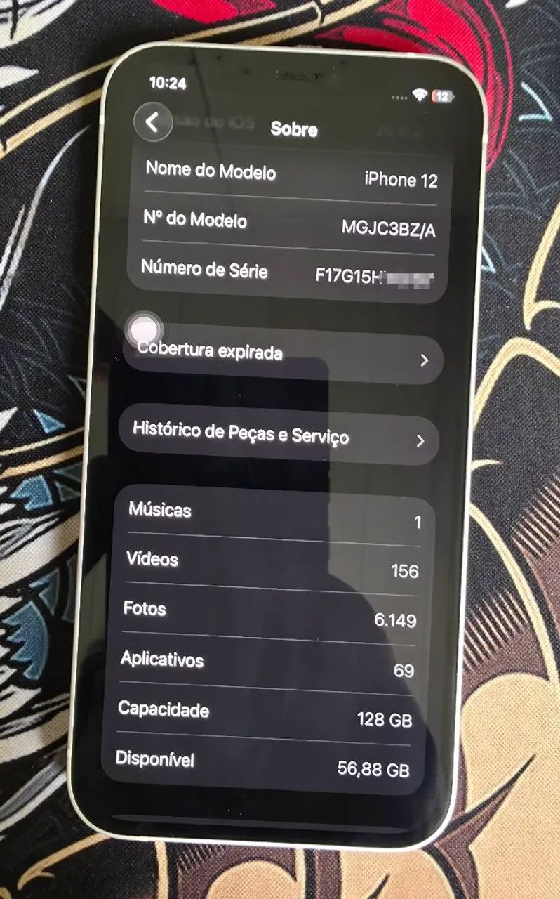 Iphone 12 branco 128gb