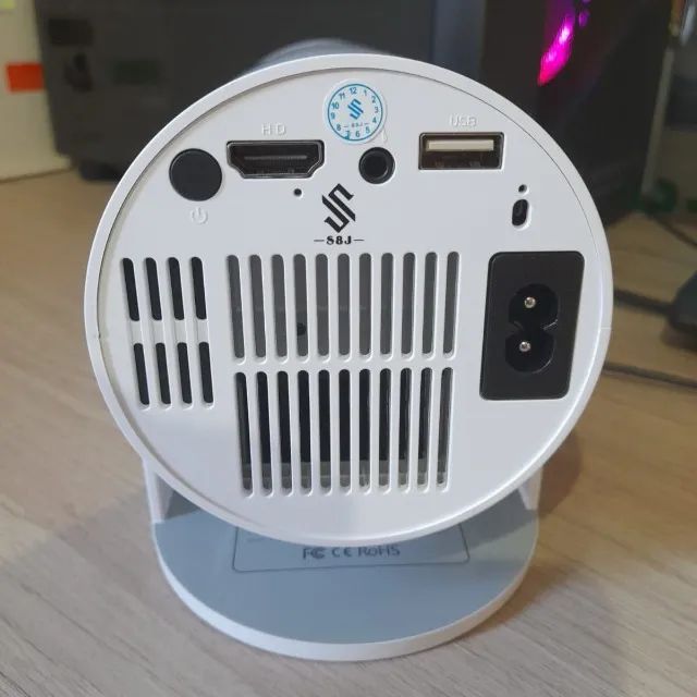 Projetor NOVO NA CAIXA Hy300 Android 4k Portátil Wi-fi Bluetooth Hdmi Usb Cinema Em Casa - Foto 6