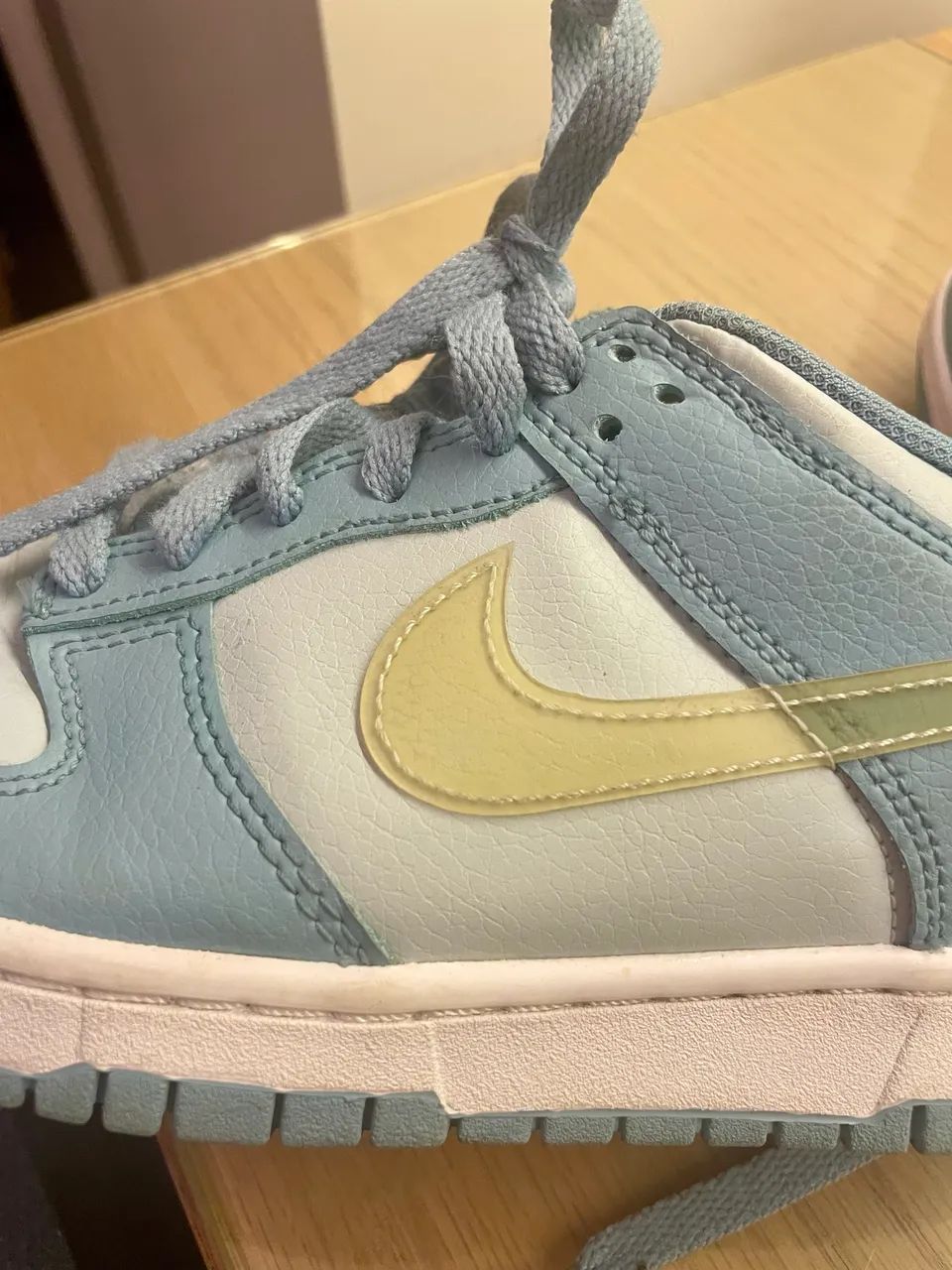 Nike Dunk Low Blue Clear Swoosh Azul - Foto 4