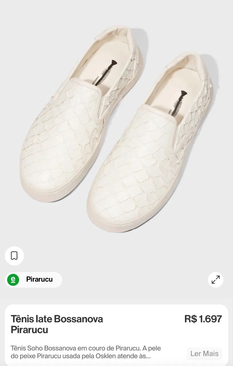 Tênis osklen bossanova pirarucu  - Foto 2