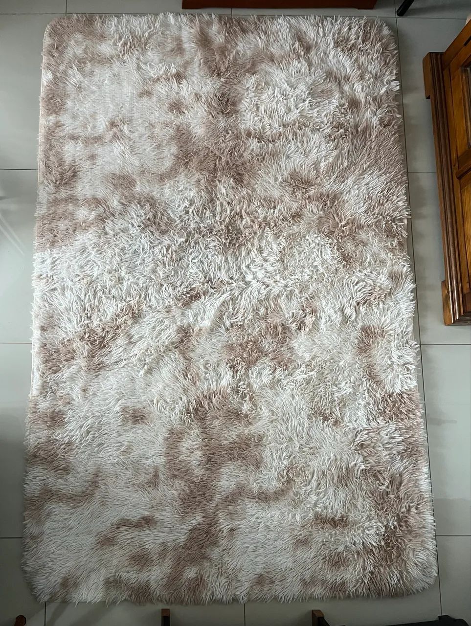 Tapete Felpudo 40mm 2m x 1,40m Bege Mesclado - Foto 3