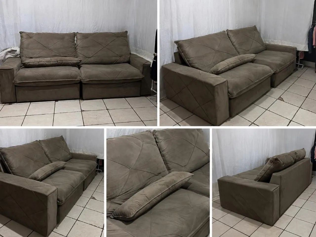 Vendo sofá retrátil 2.90 de comprimento 1.30 de largura 