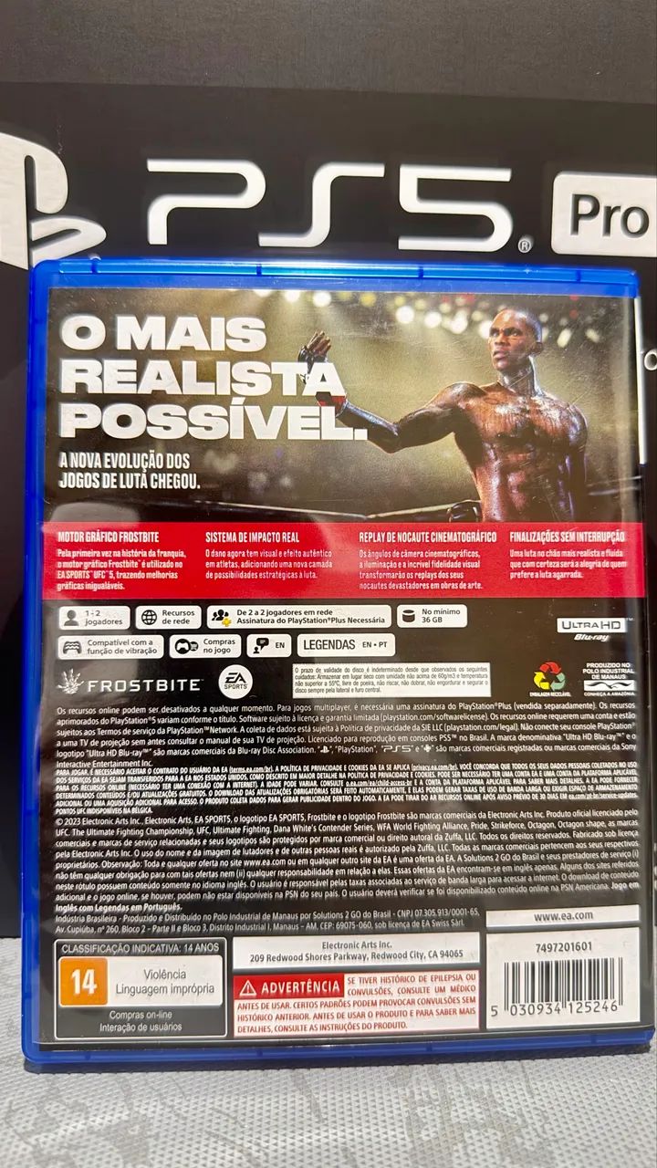 UFC 5 - PlayStation 5 PS5 (Venda e Troca) - Foto 3