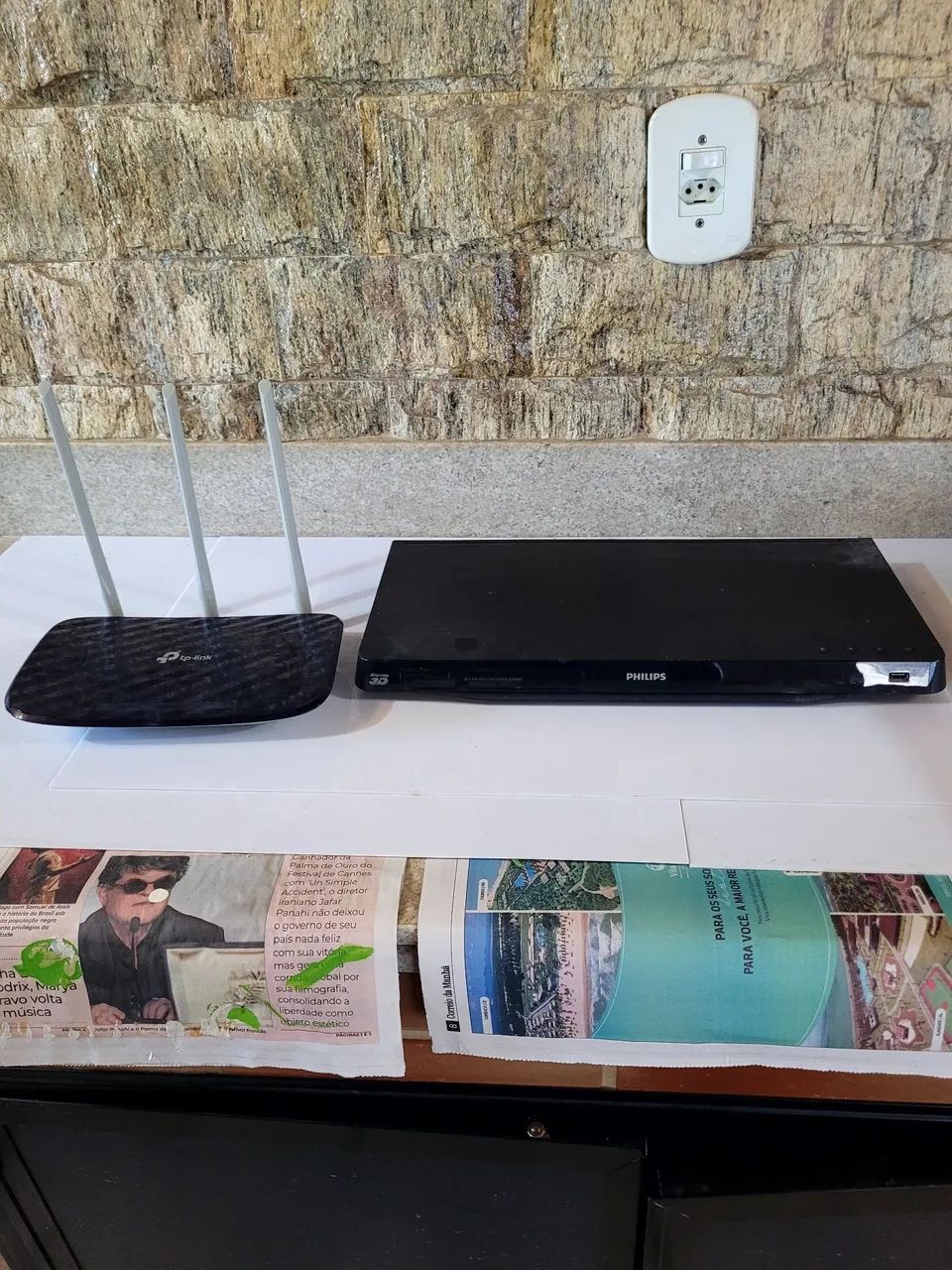 Blu Ray 3d e roteador Tplink