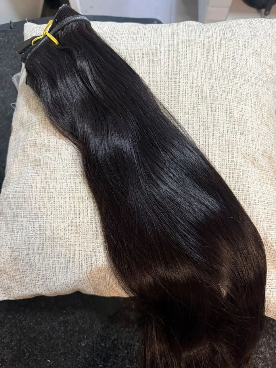 Cabelo humano brasileiro castanho escuro  - Foto 5