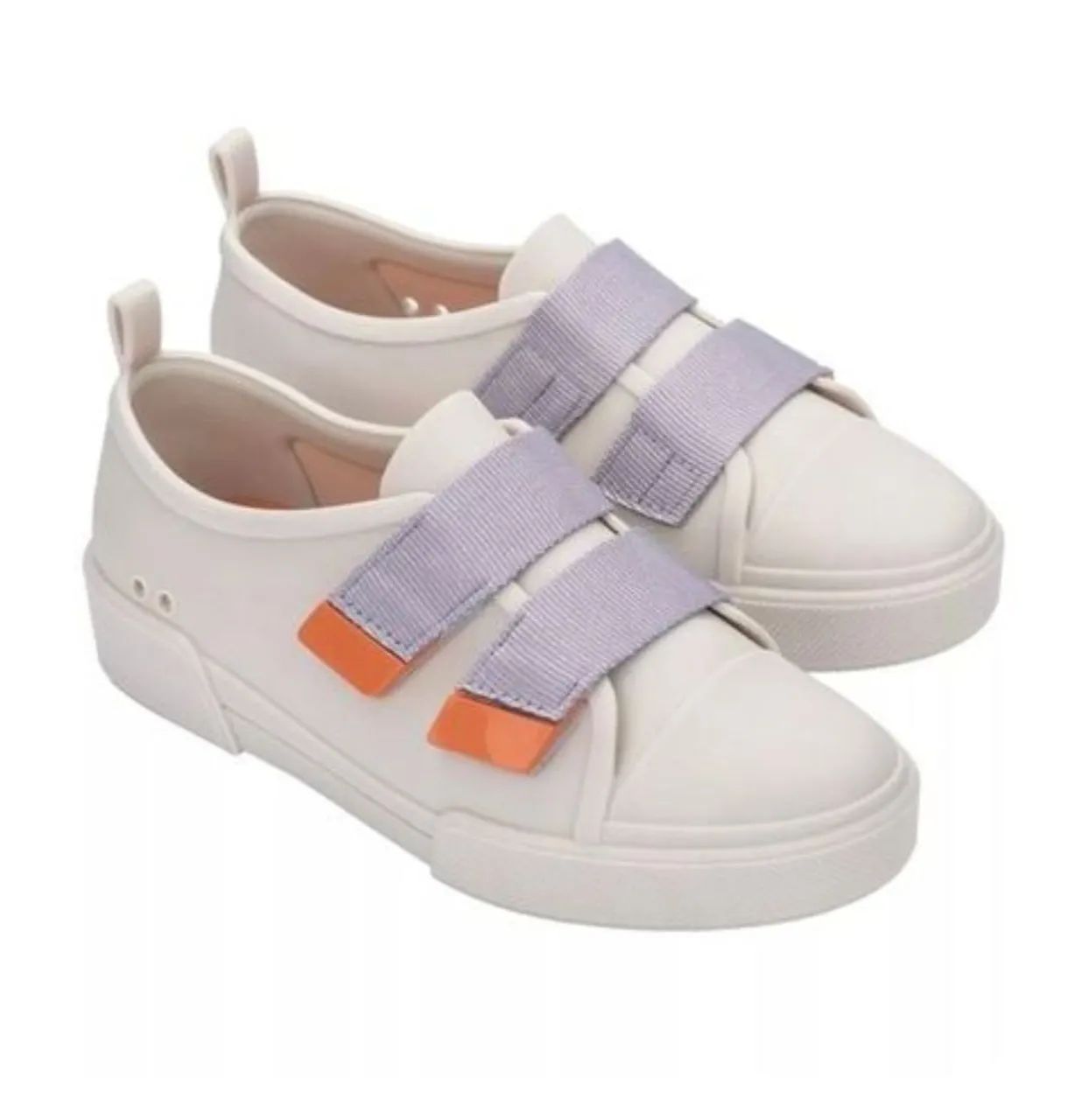 Melissa Original cool sneakers- off withe e laranja - Calçados