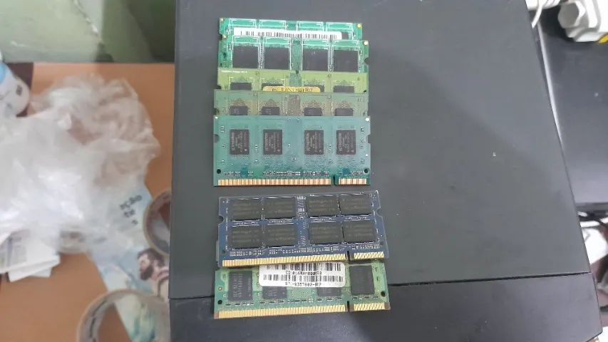 Lote 9gb Memória Ddr2 6400s Notebook 7 Pentes - Foto 2