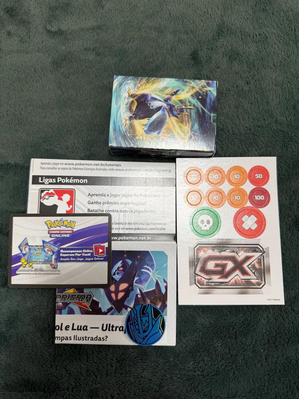 Nunca Usado! Box Pokémon Sol E Lua Ultra Prisma Completo - Foto 2