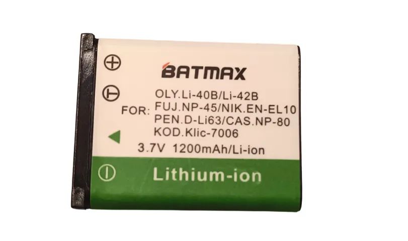 Bateria + Carregador Li42B Arctis El10 Fujifilm Np45 Pc14R Klik 7006 Casio Np80 Dl-I63 - Foto 3