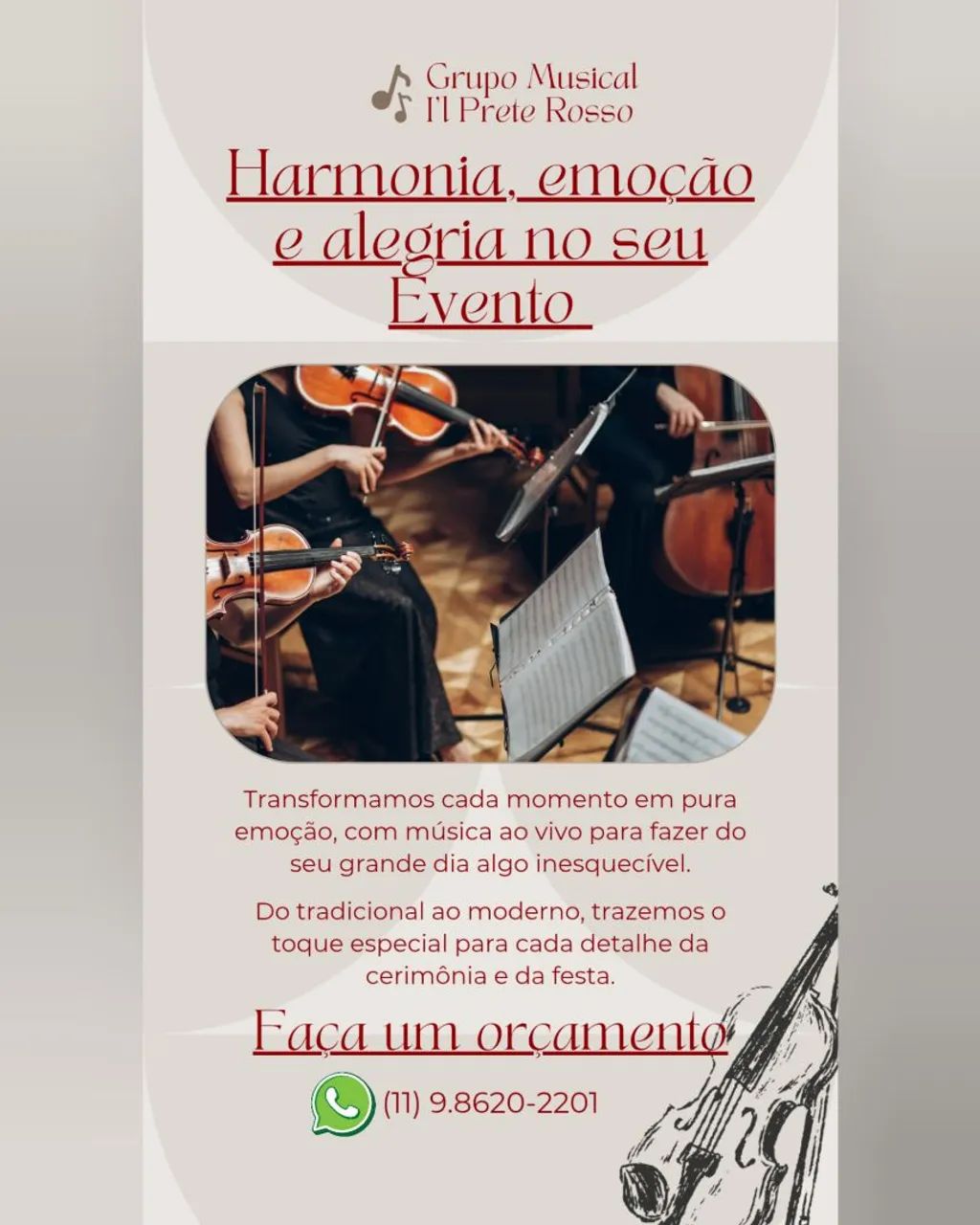 Músicos para Eventos / Festas