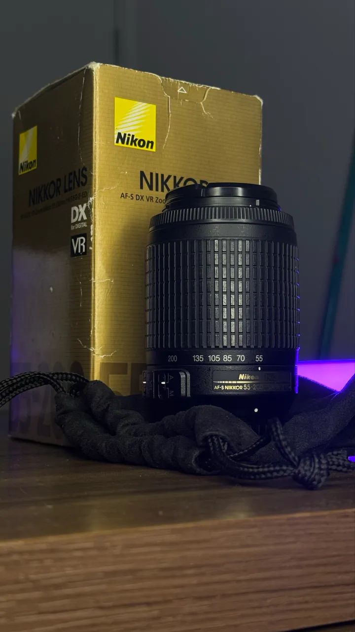 Lente Nikon 55-200m 