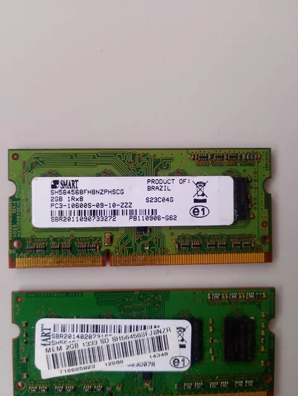 8 un. Memória Ram Notebook DDR2/DDR3 usadas - Foto 2