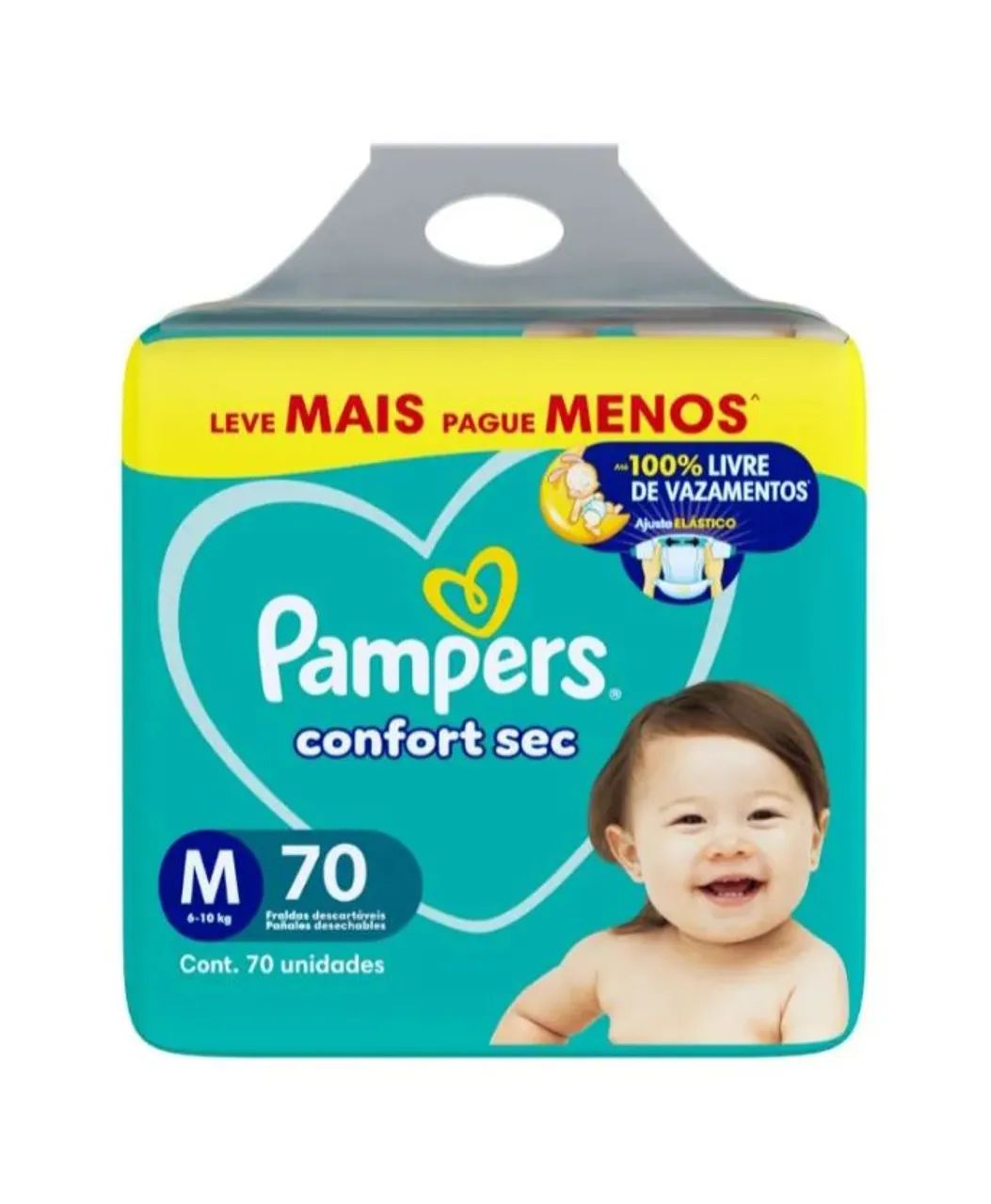 Fralda Pampers M 