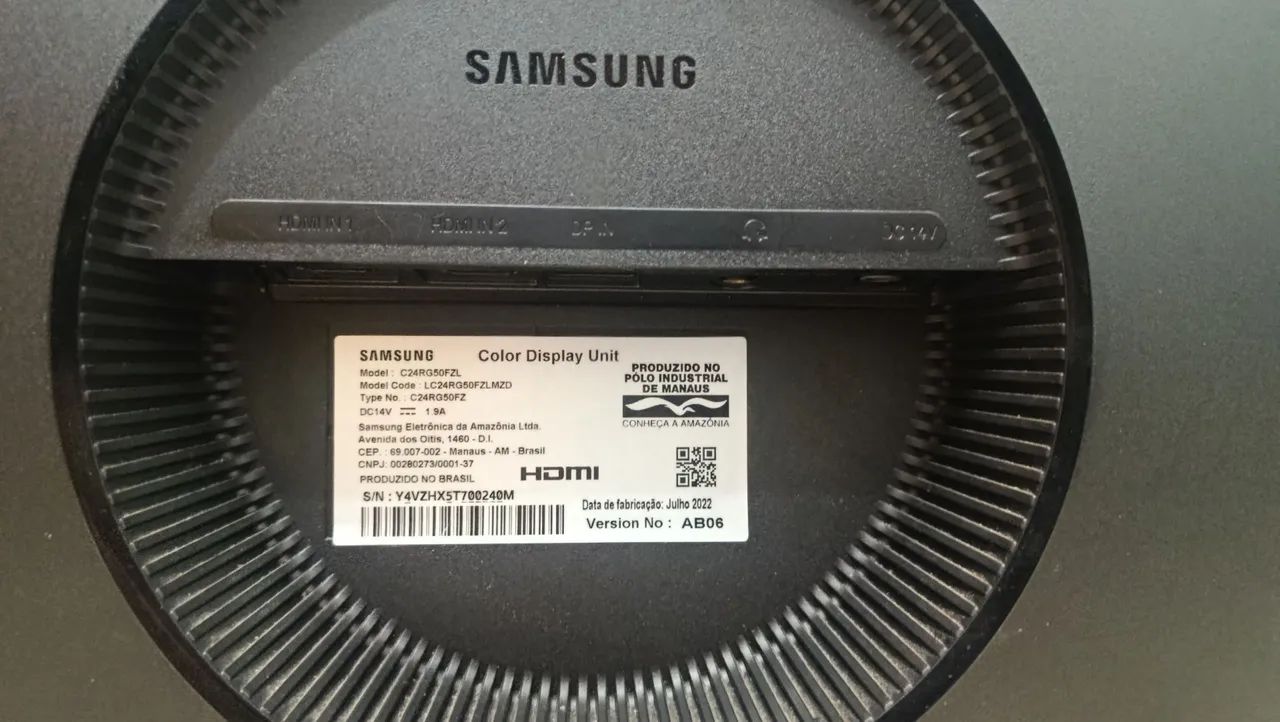 Monitor LED Curvo 24' FULL HD(1920x1080), Taxa 144 Hz - Série CRG50  - Foto 4