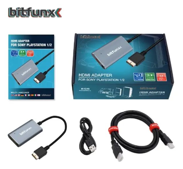 Adaptador Bitfunx Hdmi Ps1 Ps2 Com Cabo Incluso - Foto 3