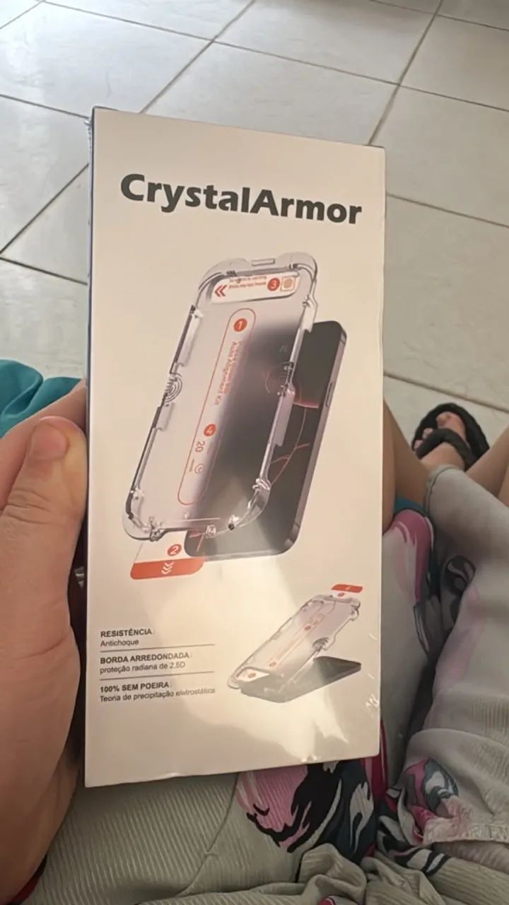 Película de Vidro CrystalArmor com Aplicador Automático Inteligente