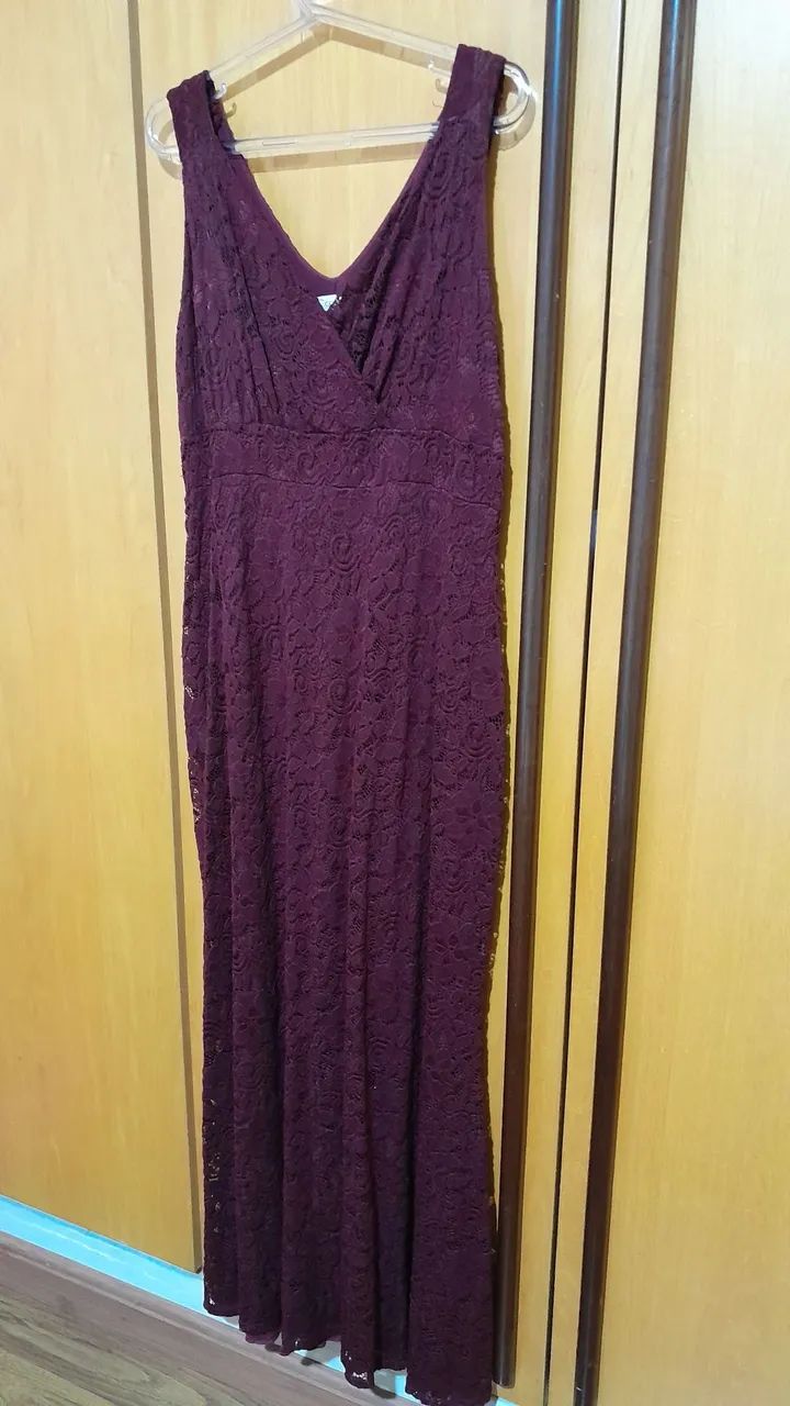 Vestido em Renda Marsala - Foto 2