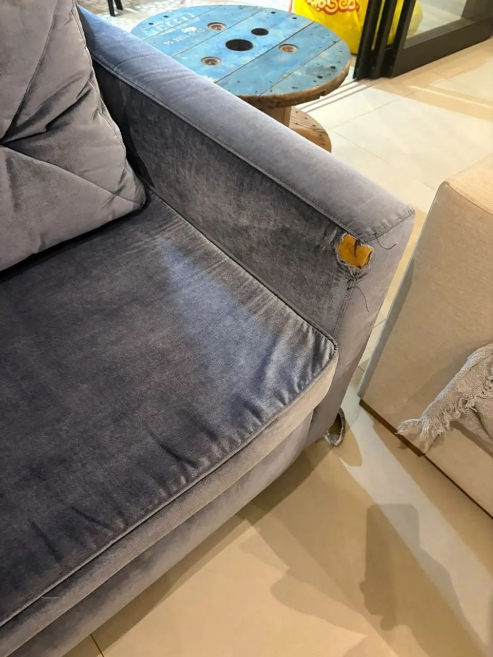 Sofa Duneli Suede aveludado 2,40  - Foto 5