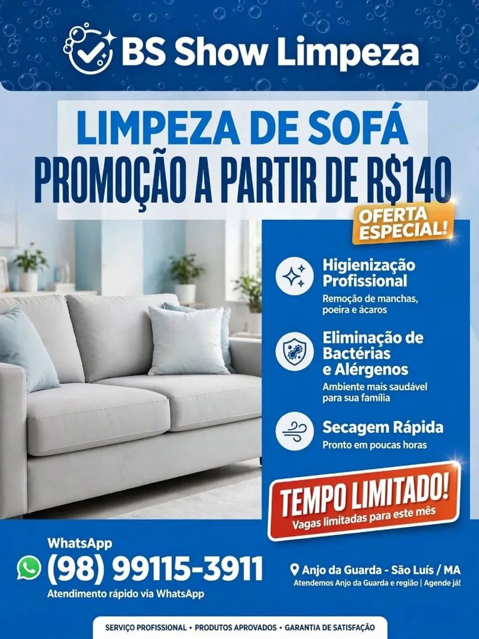 Limpeza e impermeabilização 