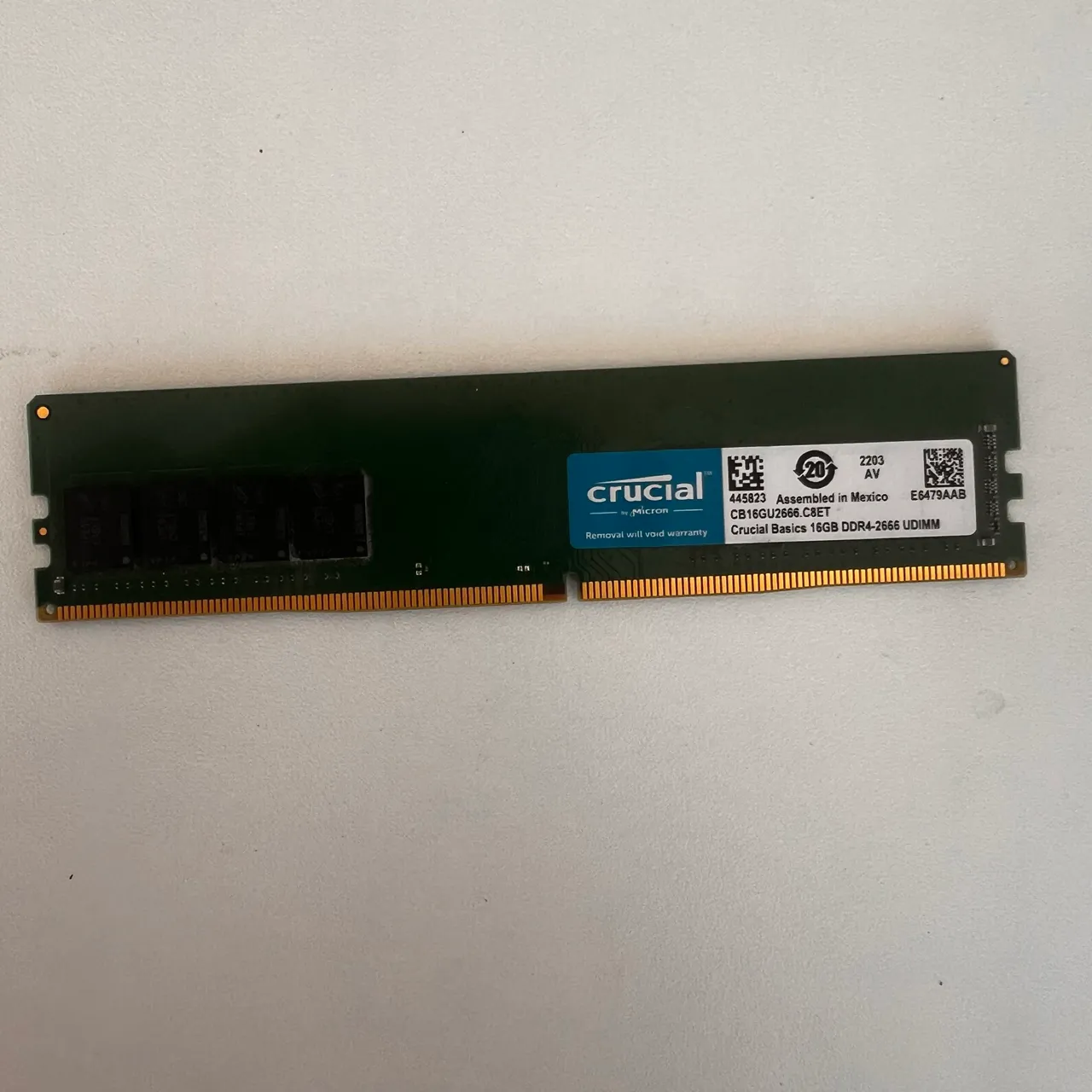 Memória DDR4 16Gb 2666Mhz Crucial Ballistix - Memória RAM