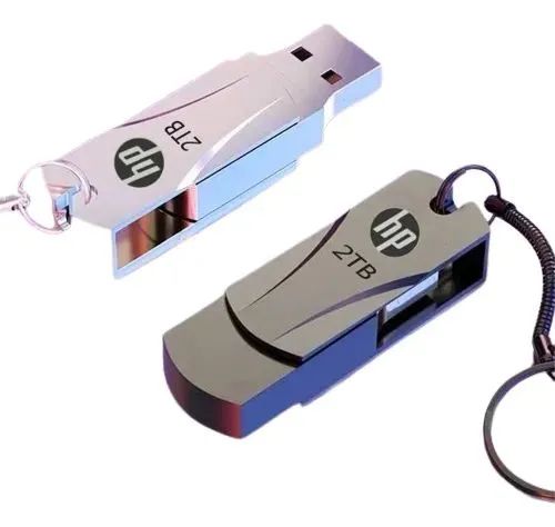 Pendrive 2TB HP clássico (Prata) Frete grátis 