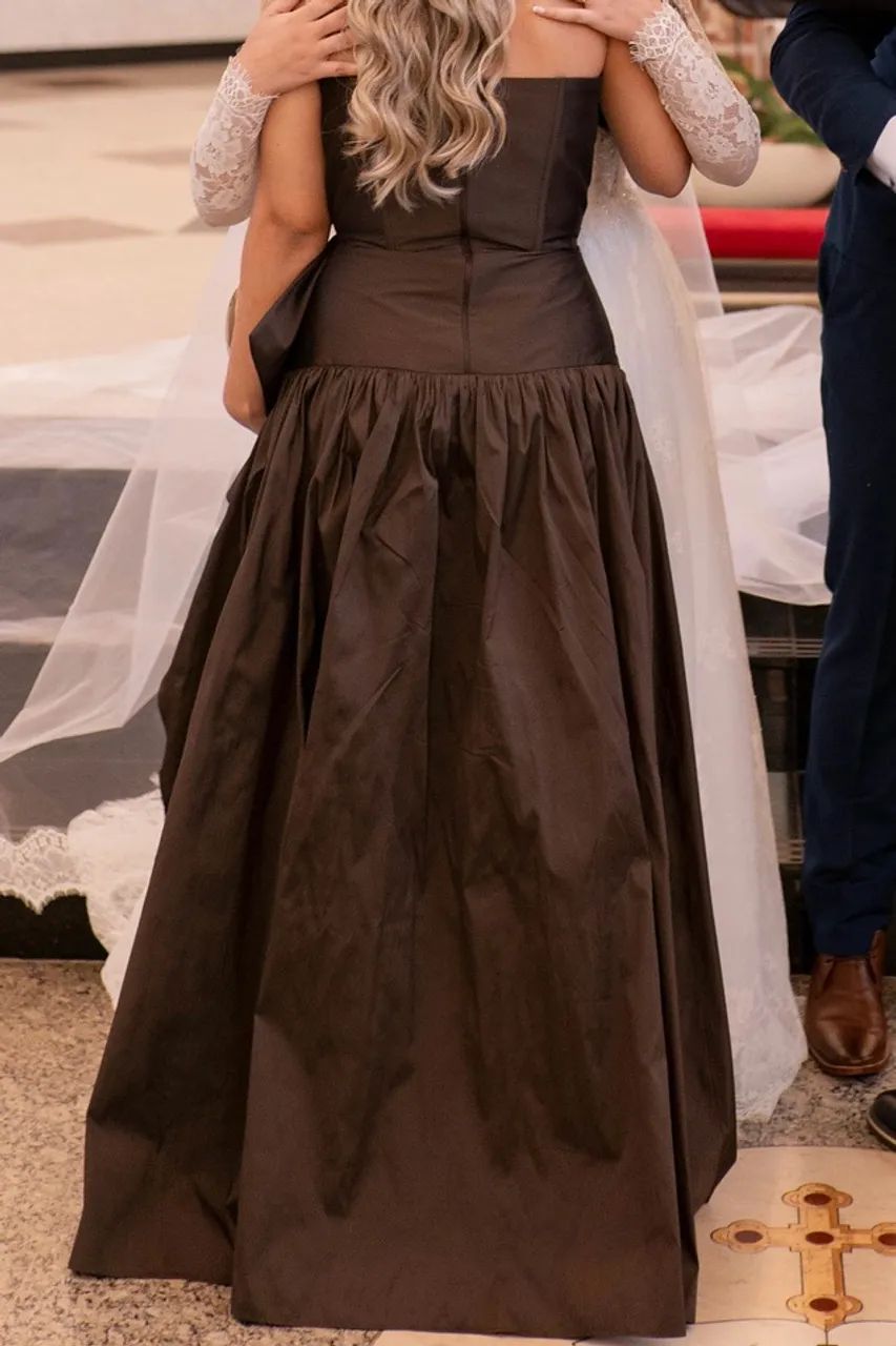 Vestido de Madrinha Marrom - Foto 2