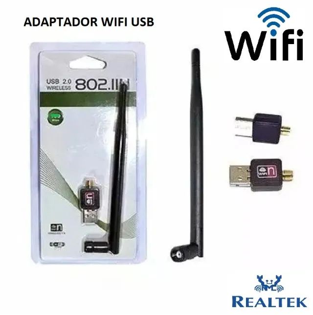 Adaptador WiFi Usb 1200 Mbps 2.4 Ghz para Pcs e Notebooks
