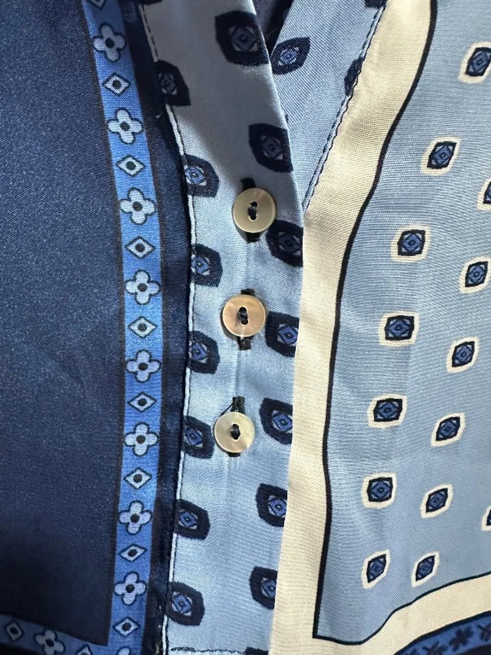 Vestido Zara estampado azul  - Foto 5