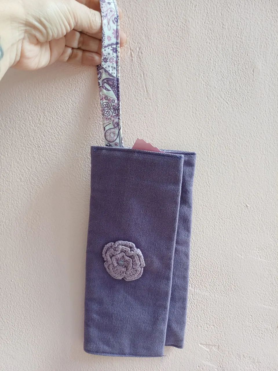 Bolsa artesanal de mão  - Foto 4