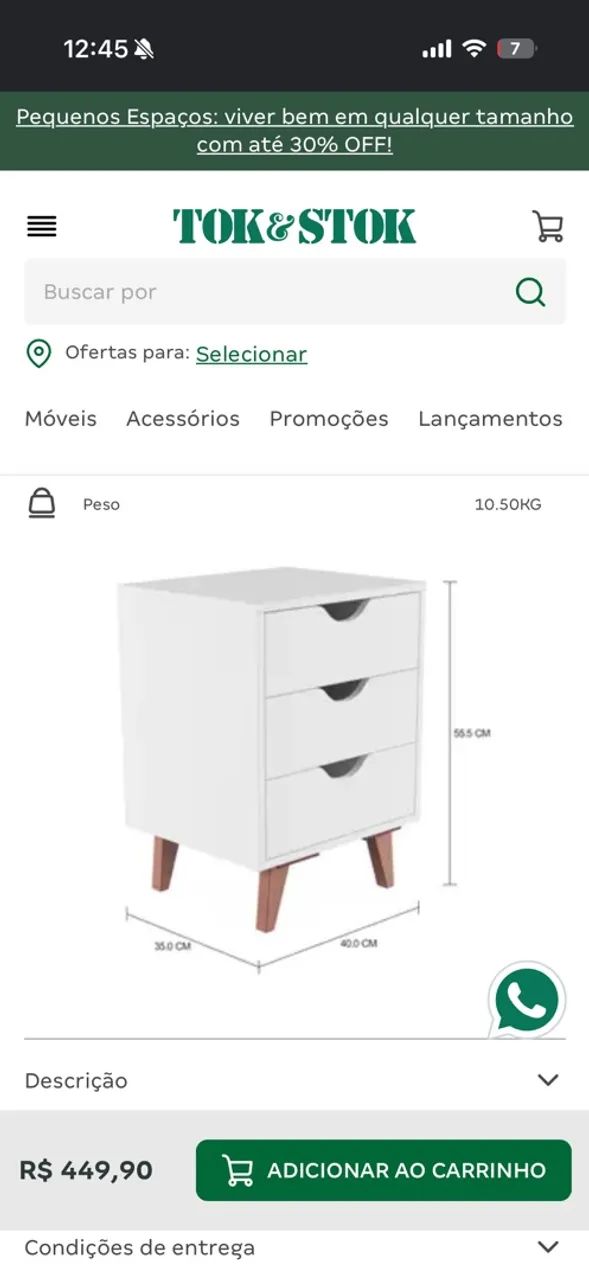 Jogo de quarto branco Tok Stok - Foto 5