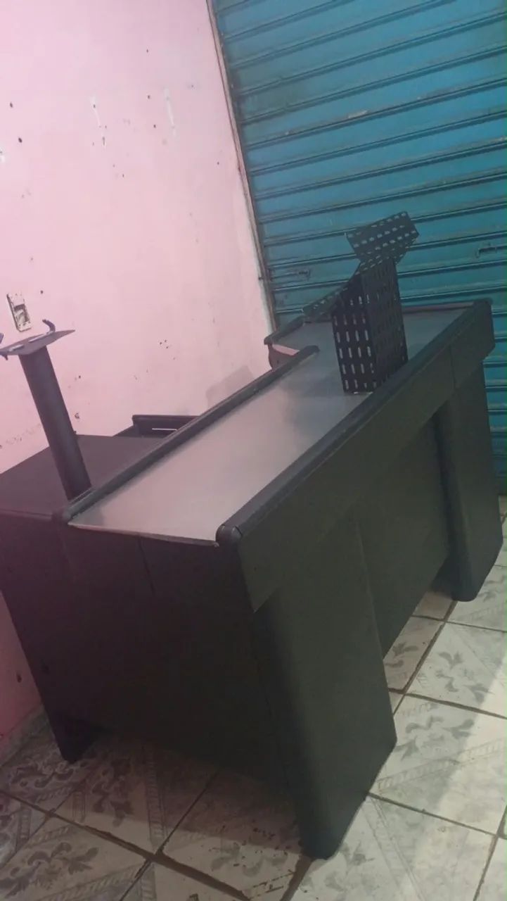 Balcão caixa de supermercado 