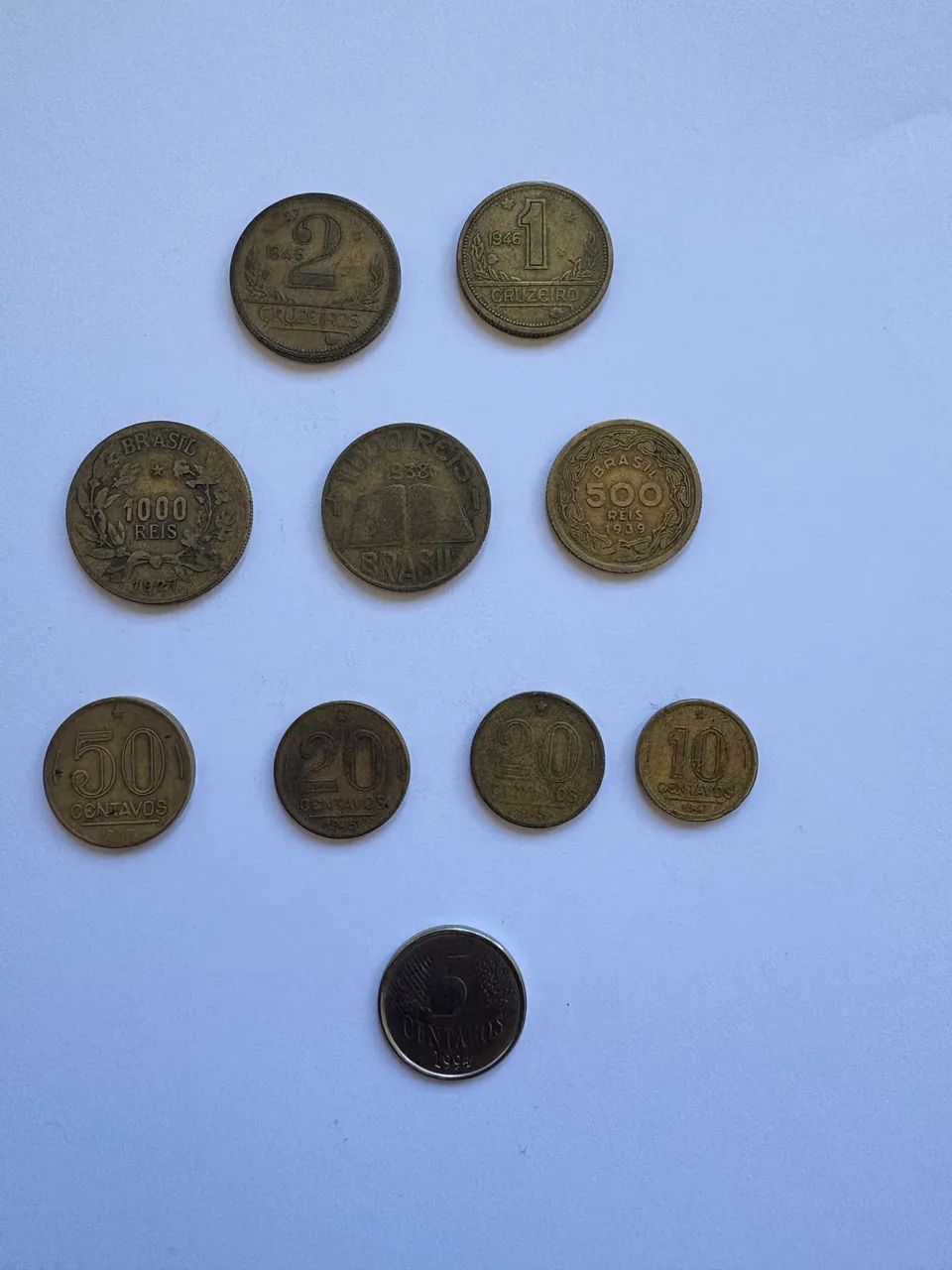 Lote de moedas antigas