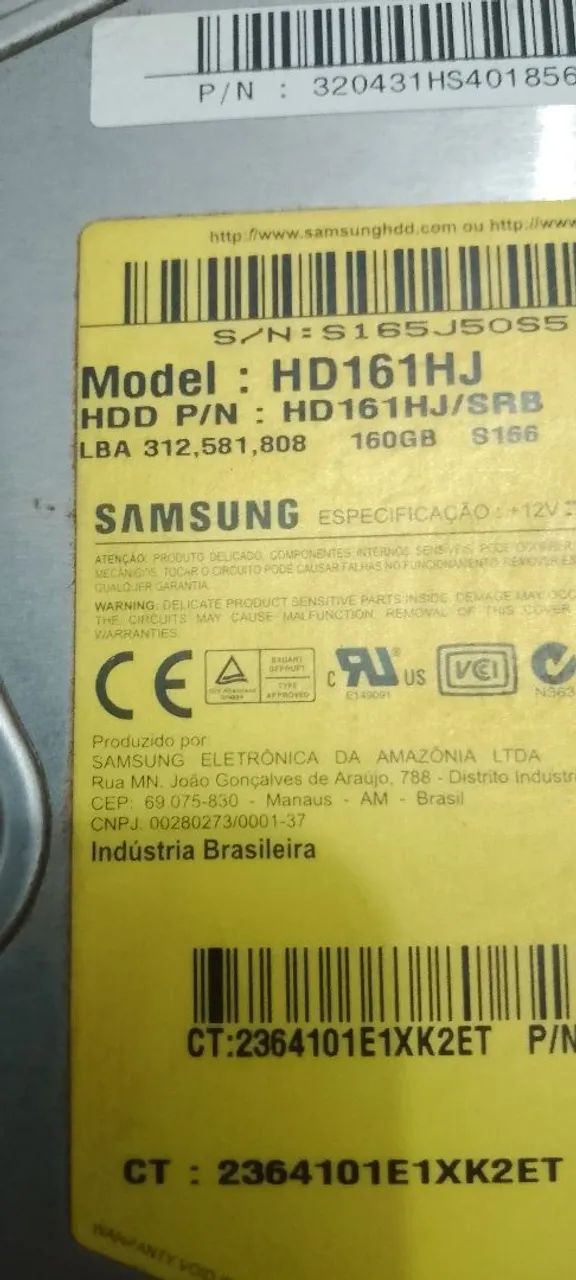 Hd Samsung 160gb - Foto 2