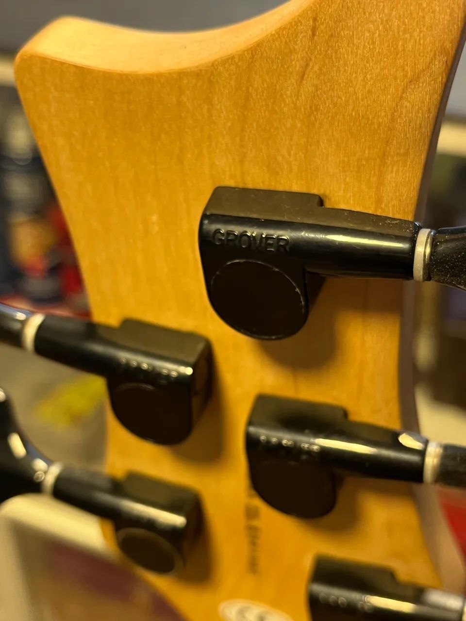 Baixo Dean Sledgehammer 5 string bass 2000's Natural Ash - Foto 2