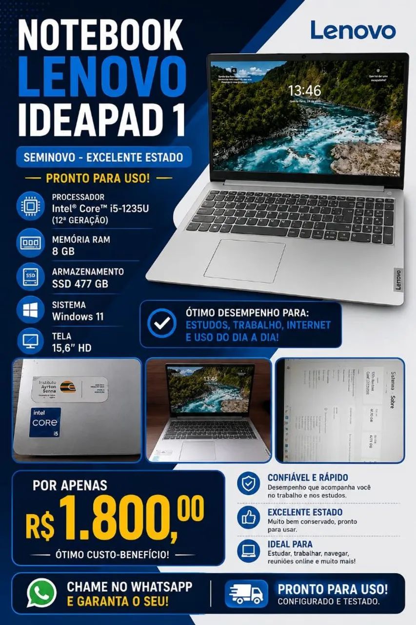 Notebook lenovo 